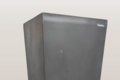 VASE CARRE  NOIR beton léger HAUT 80 CM