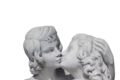 Statue de jardin en pierre Le Baiser des Amoureux