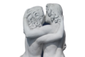 Statue de jardin en pierre Le Baiser des Amoureux