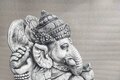 Statue Ganesh  grande taille 62 cm