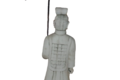statue en pierre  guerrier Chinois Xian 