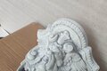 Statue applique murale tête de lion ailé