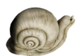 statue escargot de Bourgogne gris