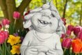 statue  lutin rieur