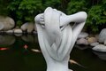 Statue Femme Nue assise
