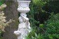 Statue de jardin en pierre Femme portant un Vase sur la Tête(Bras gauche)