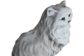 Statue Chat Persan peint