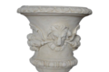 VASE COUPE TETE DE LION PIED CARRE
