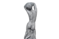 Statue de jardin en pierre Femme Nue entre les Mains