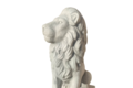 Statue lion assis tête à droite