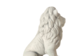 Statue lion assis tête à gauche