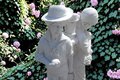 Statue de jardin en pierre Les Amoureux