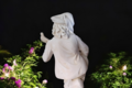 Statue de jardin en pierre Homme : Le Ménestrel