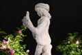 Statue de jardin en pierre Homme : Le Ménestrel