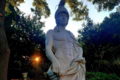 Statue de jardin en pierre Dieu Mars