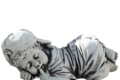 Statue en pierre Bébé Endormi
