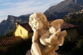 Statue de jardin en pierre Fée pensive