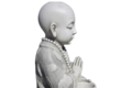 Statue enfant bouddha en prière