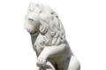 Statue Lion avec écusson sous patte gauche