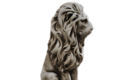STATUE LION REGARD DROIT