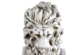 STATUE LION REGARD DROIT