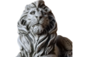 STATUE LION COUCHE