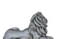 STATUE LION COUCHE