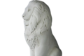 Statue Lion Assis Tête Droite (modèle moyen)